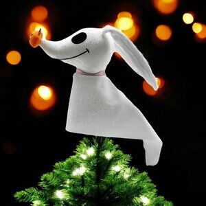 Nightmare Before Christmas Zero Dog Tree Topper 10' Plush Hard To Find Decor NEW
